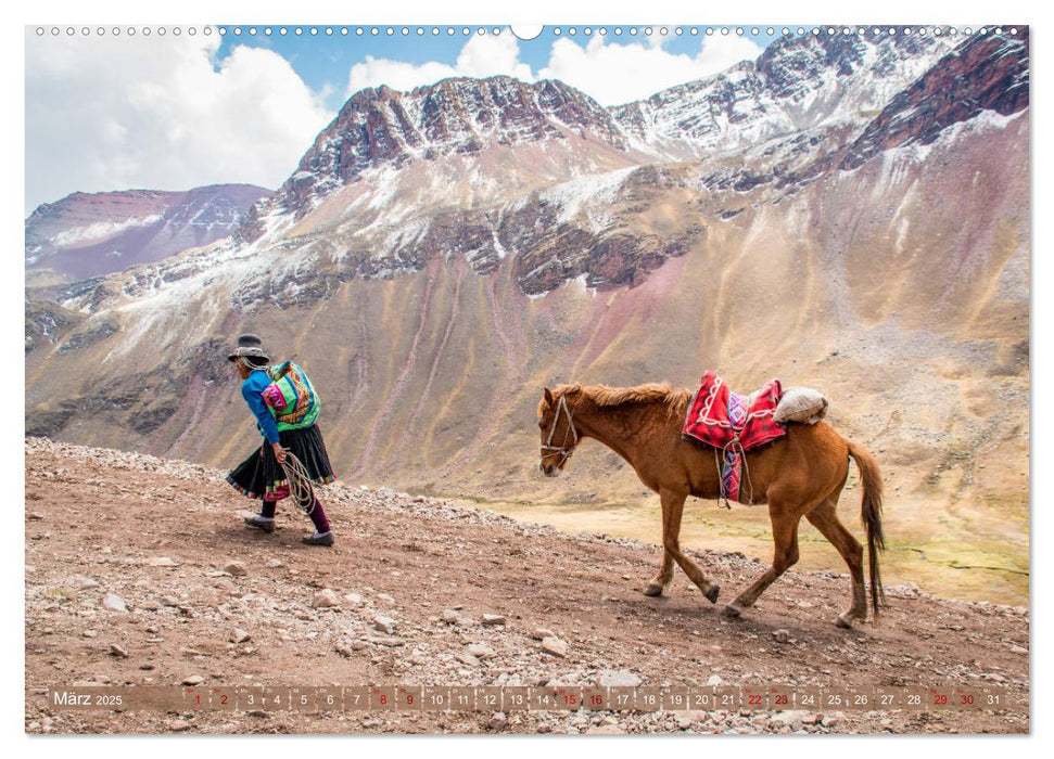 In den Anden von Peru - Fazinierende Bergwelt (CALVENDO Premium Wandkalender 2025)