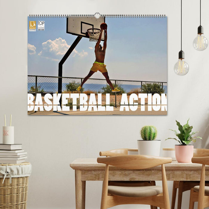 Basketball Action (CALVENDO Wandkalender 2025)