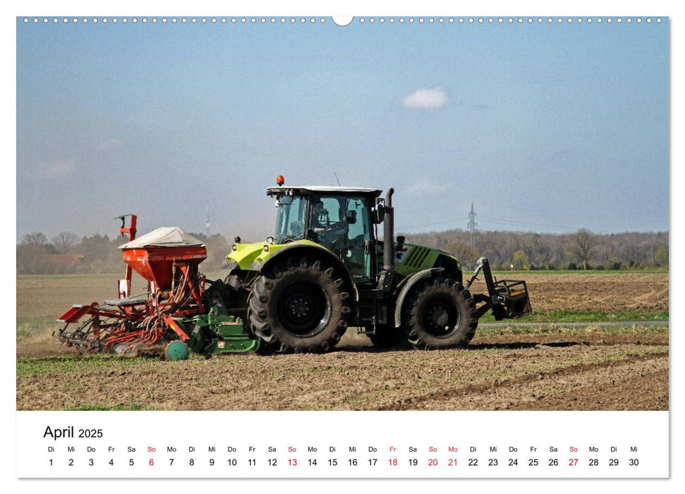 Es ist Erntezeit auf den Feldern (CALVENDO Premium Wandkalender 2025)