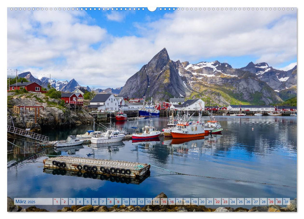 Die Lofoten - Eine Bilder-Reise (CALVENDO Premium Wandkalender 2025)