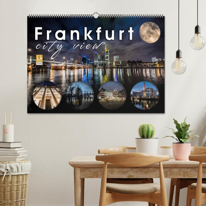 Frankfurt city view (CALVENDO Wandkalender 2025)