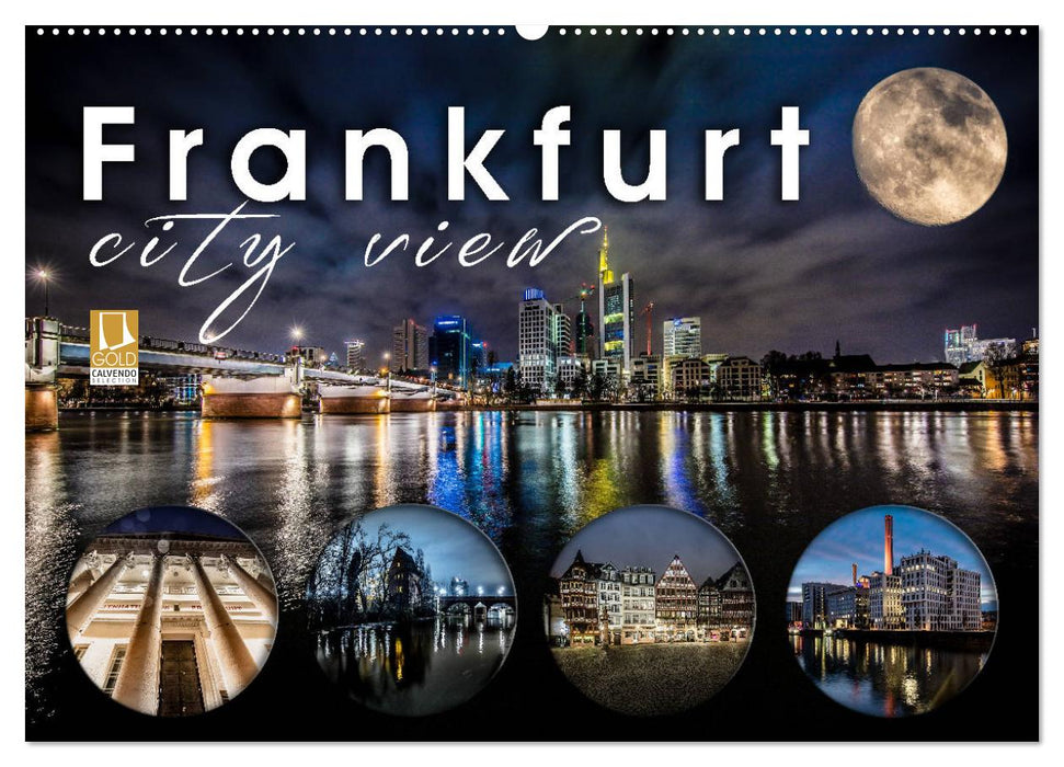 Frankfurt city view (CALVENDO Wandkalender 2025)