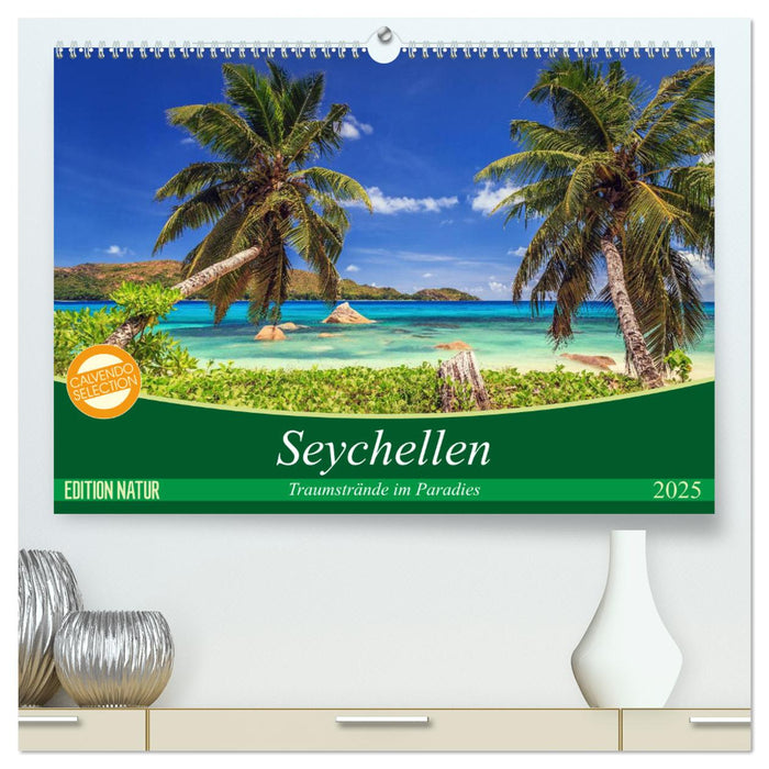 Seychellen – Traumstrände im Paradies (CALVENDO Premium Wandkalender 2025)