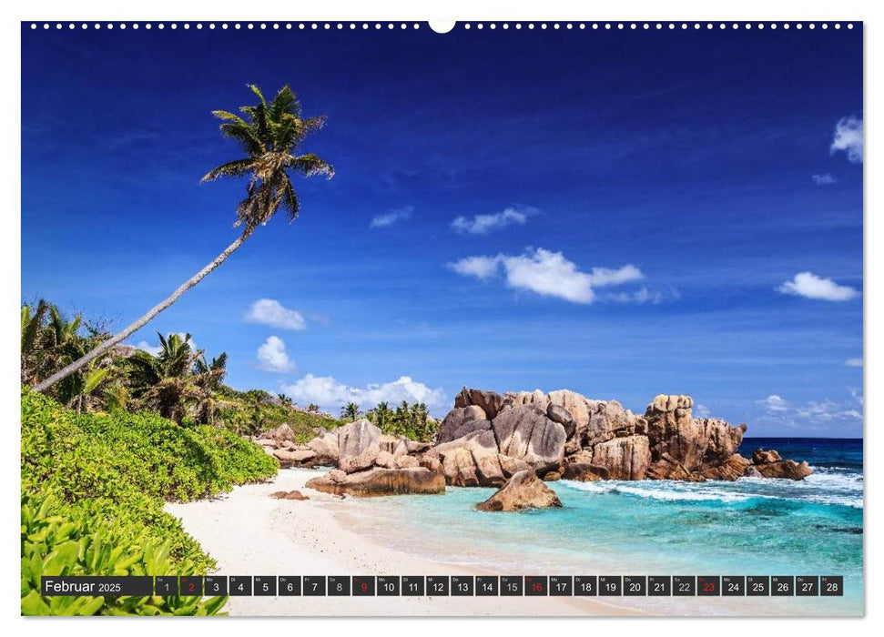 Seychellen – Traumstrände im Paradies (CALVENDO Premium Wandkalender 2025)