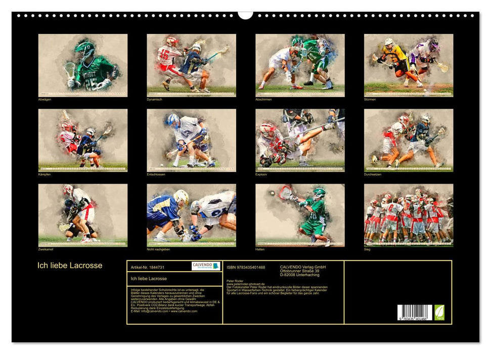 Ich liebe Lacrosse (CALVENDO Wandkalender 2025)