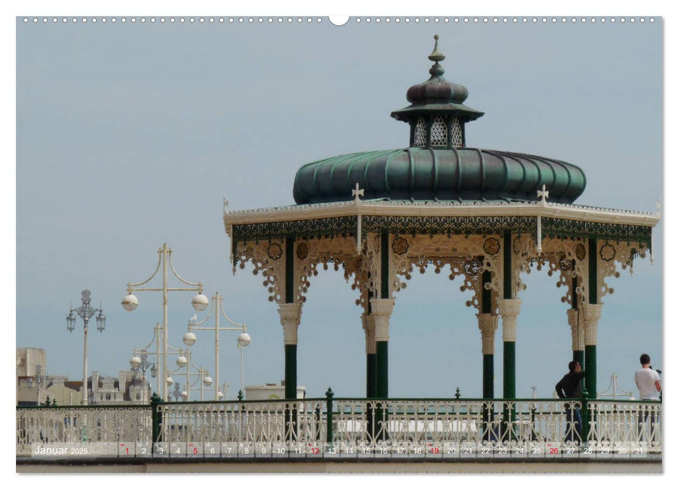 Brighton Pier Bunter Sommer (CALVENDO Wandkalender 2025)