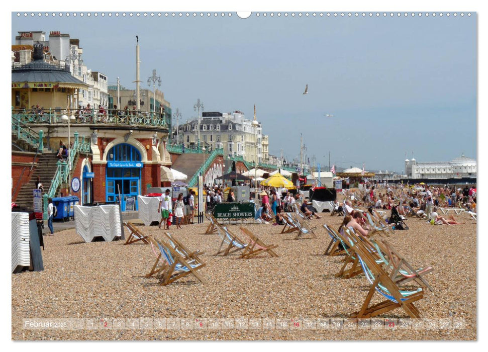 Brighton Pier Bunter Sommer (CALVENDO Wandkalender 2025)