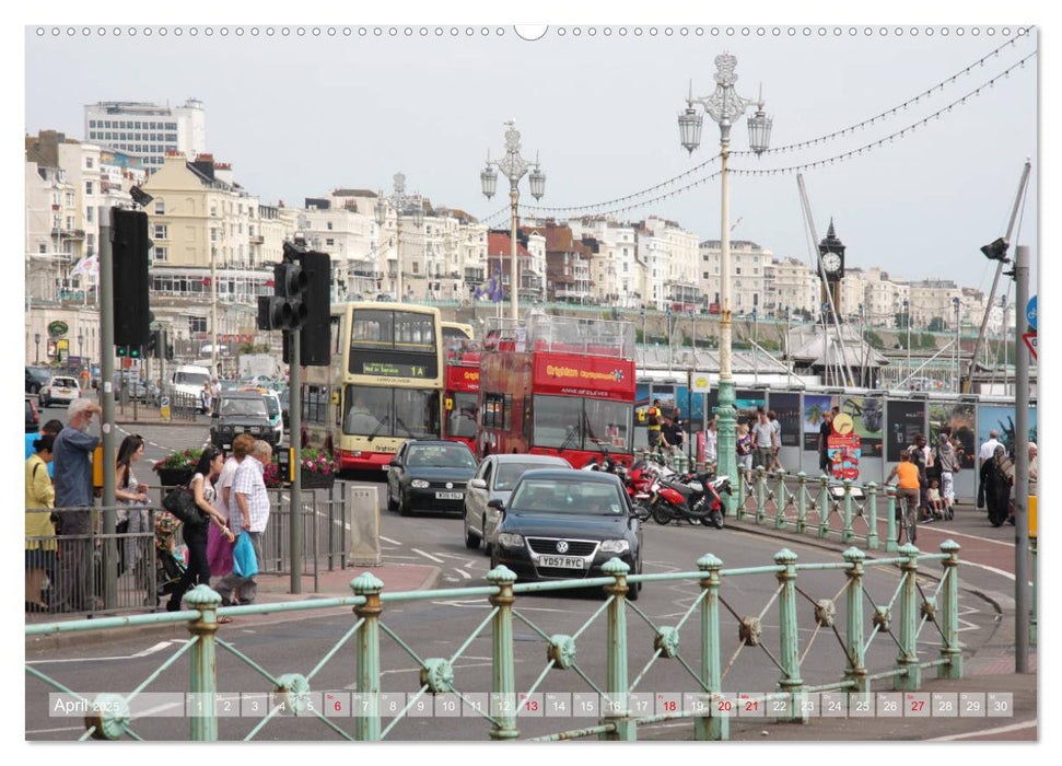 Brighton Pier Bunter Sommer (CALVENDO Wandkalender 2025)