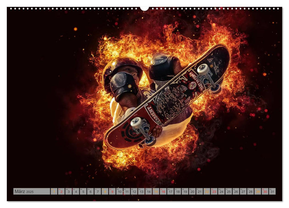 Skateboarding - extrem cool (CALVENDO Wandkalender 2025)