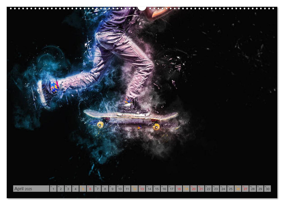 Skateboarding - extrem cool (CALVENDO Wandkalender 2025)