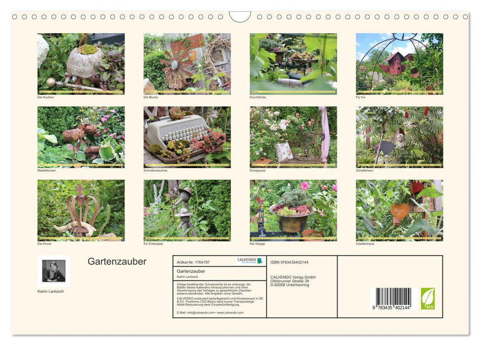 Gartenzauber (CALVENDO Wandkalender 2025)