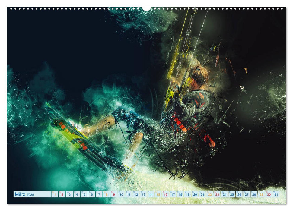 Kitesurfen extrem cool (CALVENDO Premium Wandkalender 2025)