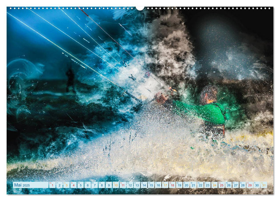 Kitesurfen extrem cool (CALVENDO Premium Wandkalender 2025)