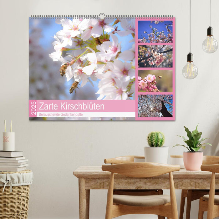 Zarte Kirschblüten - Berauschende Gedankendüfte (CALVENDO Wandkalender 2025)