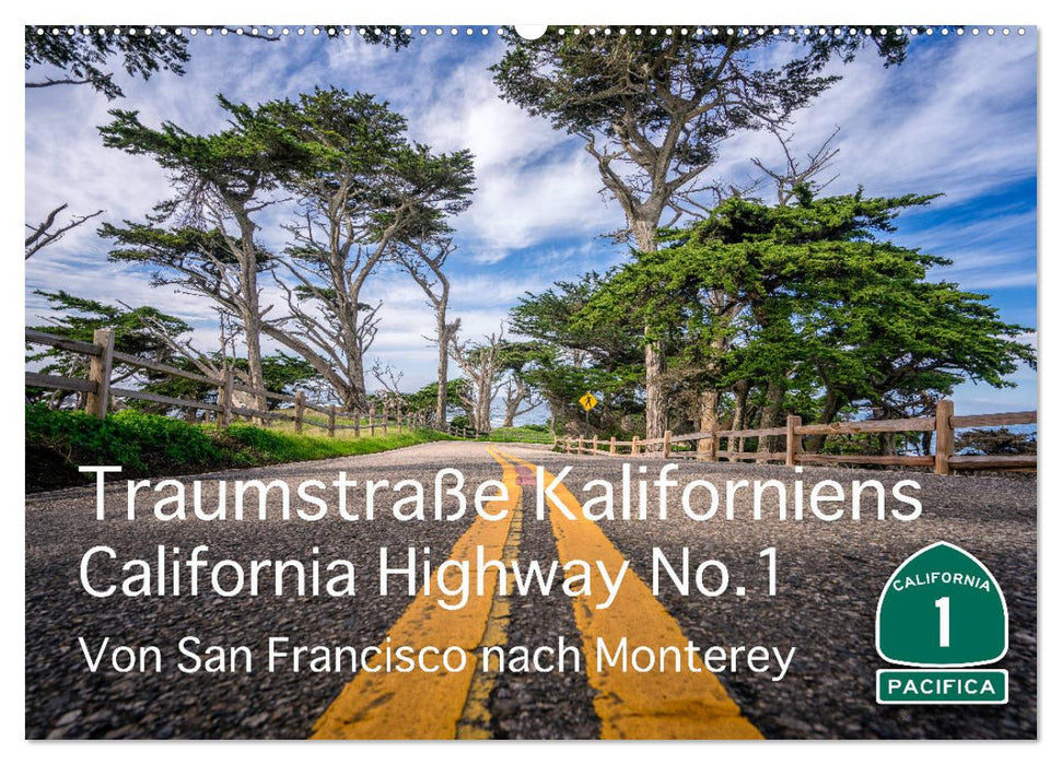 Traumstraße Kaliforniens - California Highway No.1 (CALVENDO Wandkalender 2025)