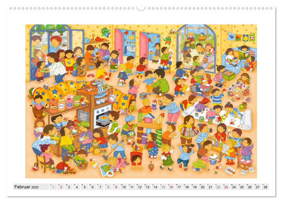 Meine kleine Wimmelwelt (CALVENDO Premium Wandkalender 2025)