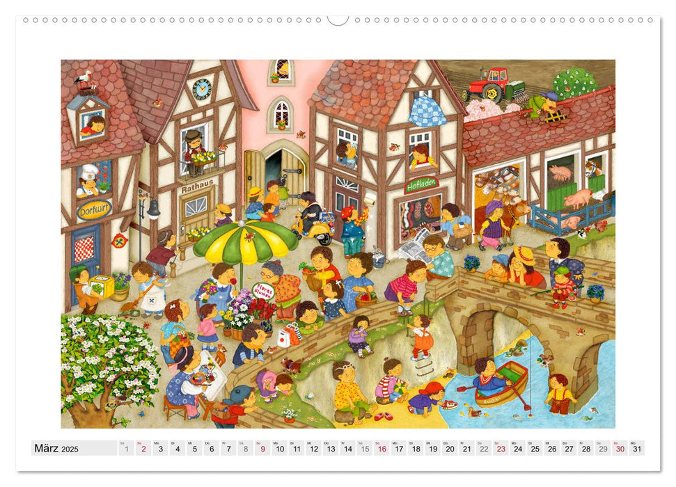 Meine kleine Wimmelwelt (CALVENDO Premium Wandkalender 2025)