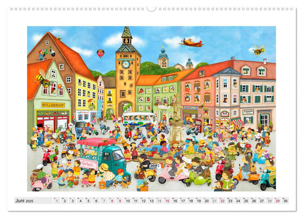 Meine kleine Wimmelwelt (CALVENDO Premium Wandkalender 2025)