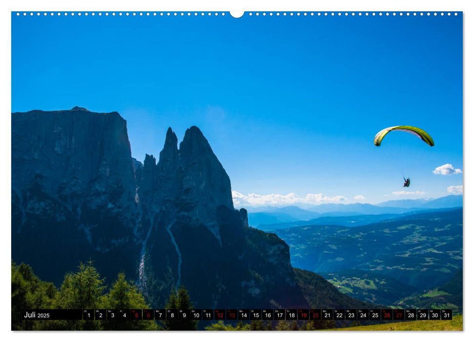 Paragliding - unvergessliche Momente erleben (CALVENDO Premium Wandkalender 2025)