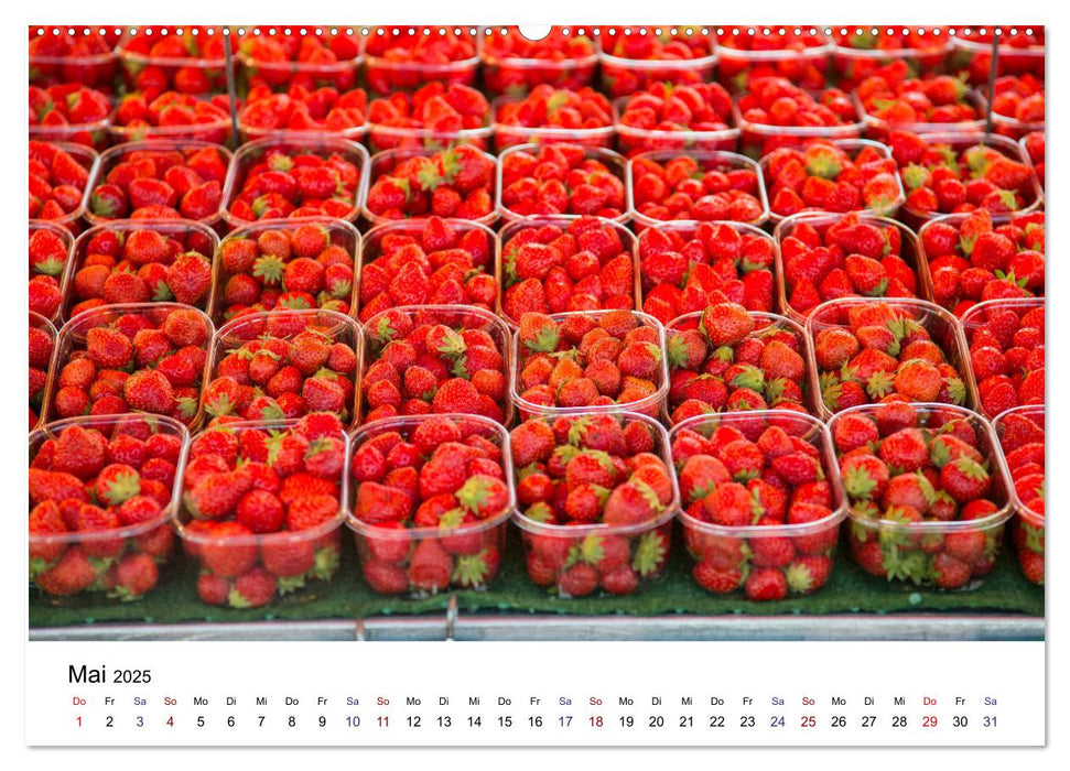 Marché hebdomadaire - Ein Rundgang über einen französischen Wochenmarkt (CALVENDO Premium Wandkalender 2025)