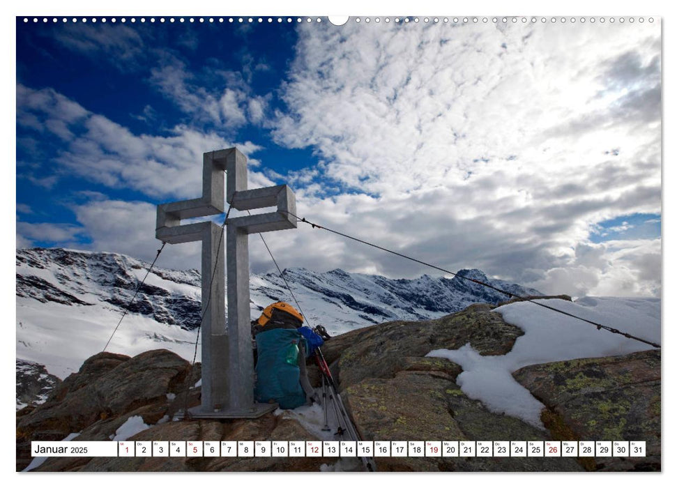 Gipfelkreuze Hohe Tauern im schönen Salzburger Land (CALVENDO Wandkalender 2025)