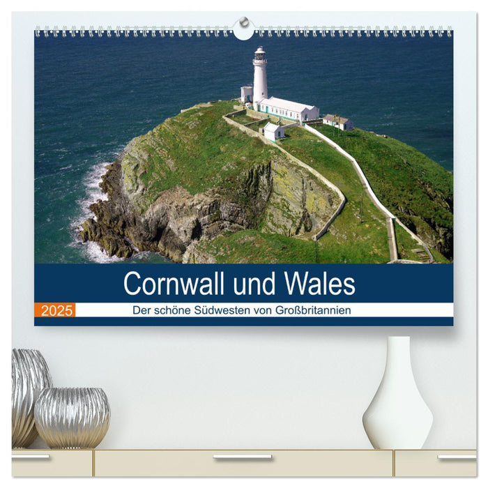 Cornwall und Wales (CALVENDO Premium Wandkalender 2025)