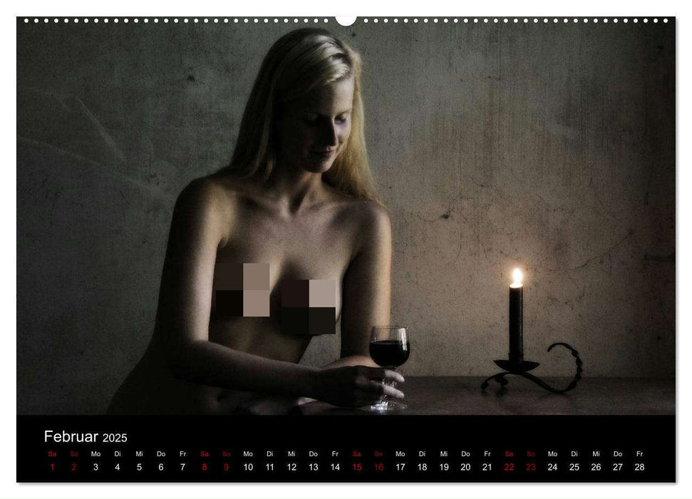 Nackt am Fenster (CALVENDO Premium Wandkalender 2025)