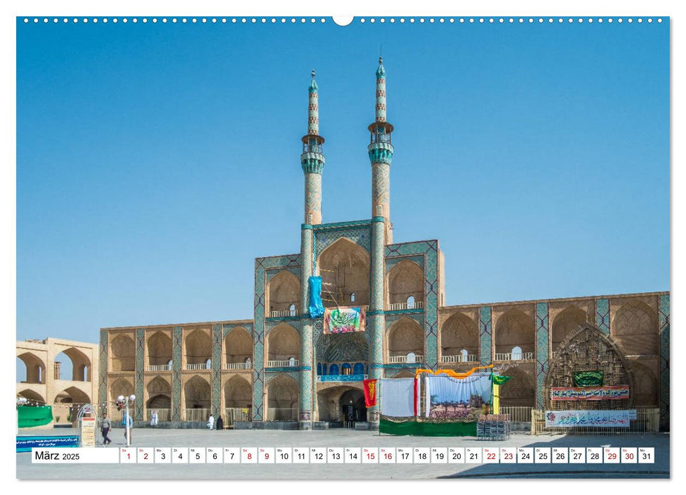 Städte des Irans - Yazd (CALVENDO Premium Wandkalender 2025)