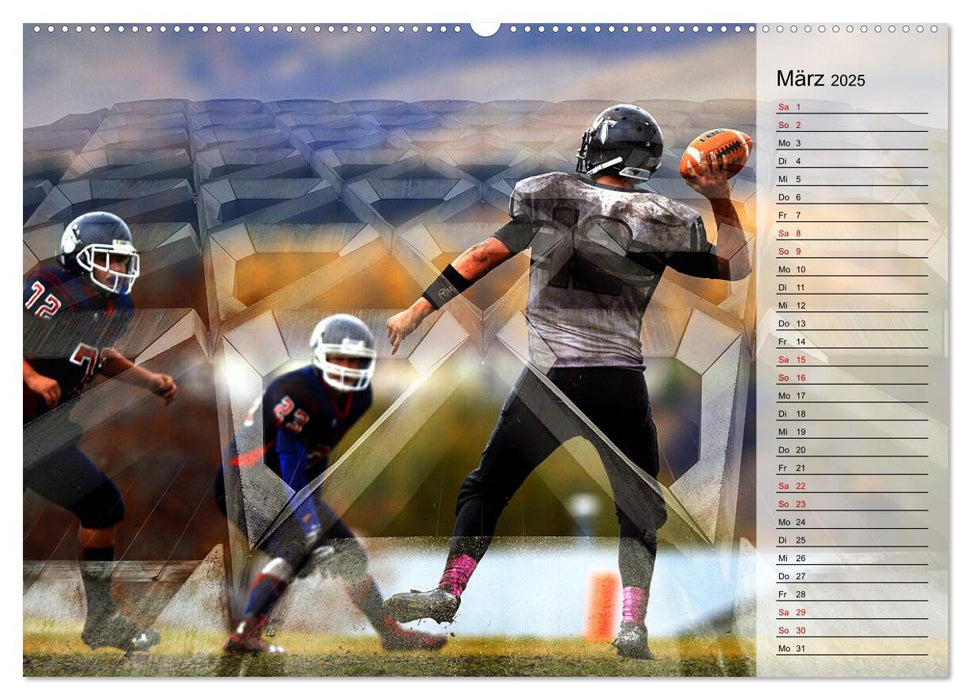 HEROES - American Football (CALVENDO Premium Wandkalender 2025)