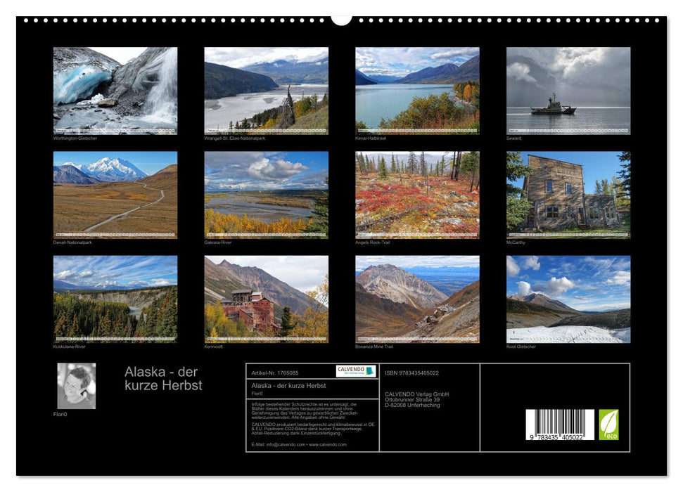 Alaska - der kurze Herbst (CALVENDO Premium Wandkalender 2025)