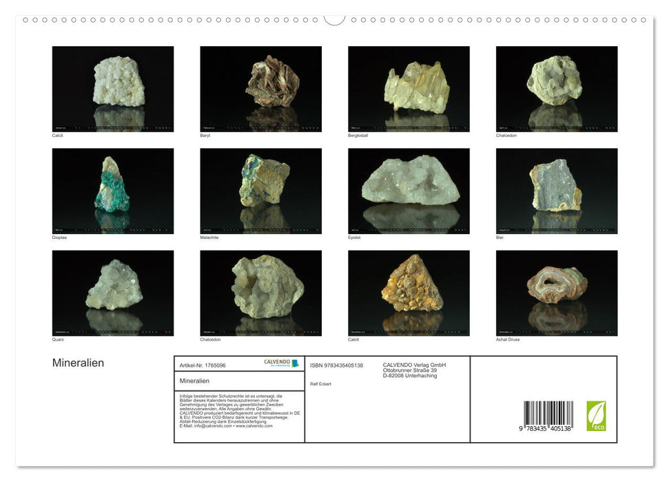 Mineralien (CALVENDO Premium Wandkalender 2025)