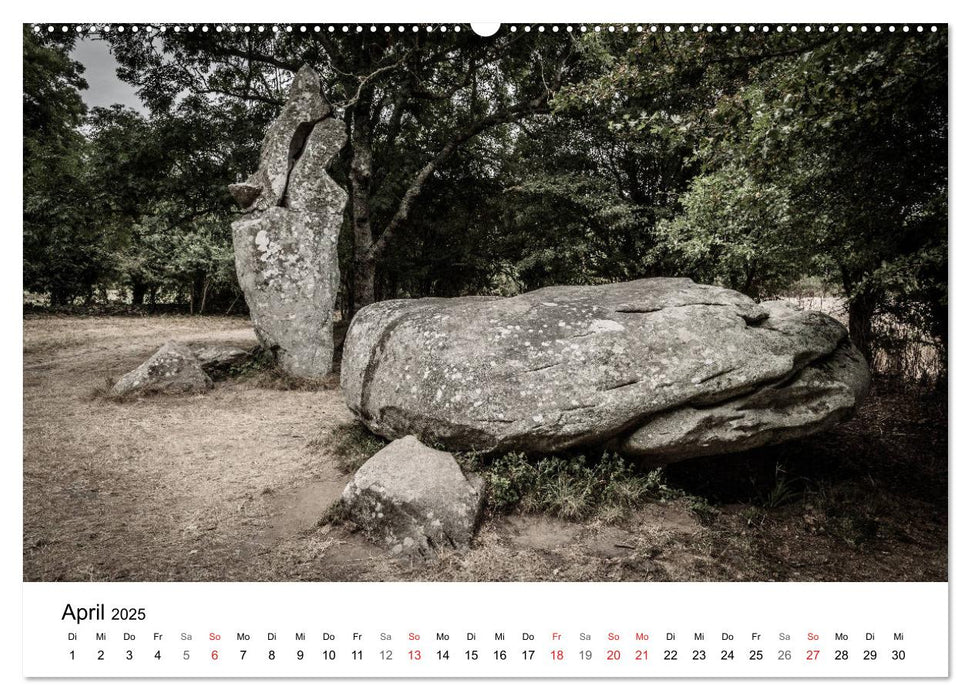 Foto-Momente Frankreich - Dolmen und Menhire (CALVENDO Premium Wandkalender 2025)