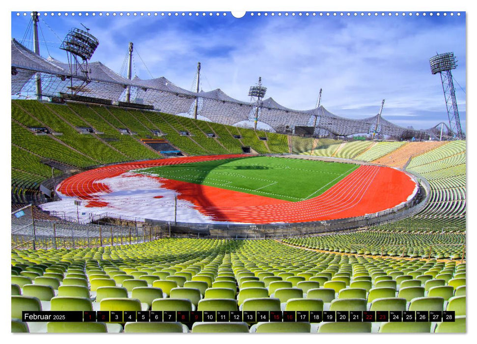 Olympiadorf und -park in München (CALVENDO Wandkalender 2025)