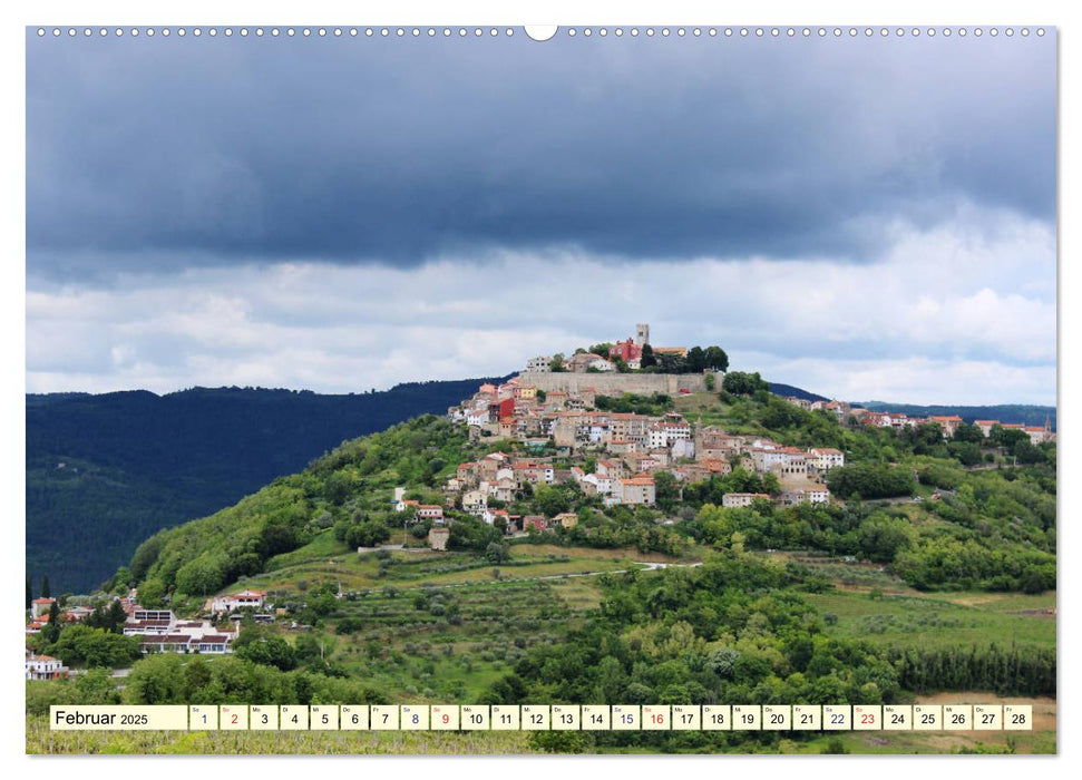 Frühling in den Bergen von Istrien (CALVENDO Premium Wandkalender 2025)