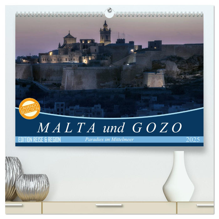 Malta und Gozo Paradies im Mittelmeer (CALVENDO Premium Wandkalender 2025)