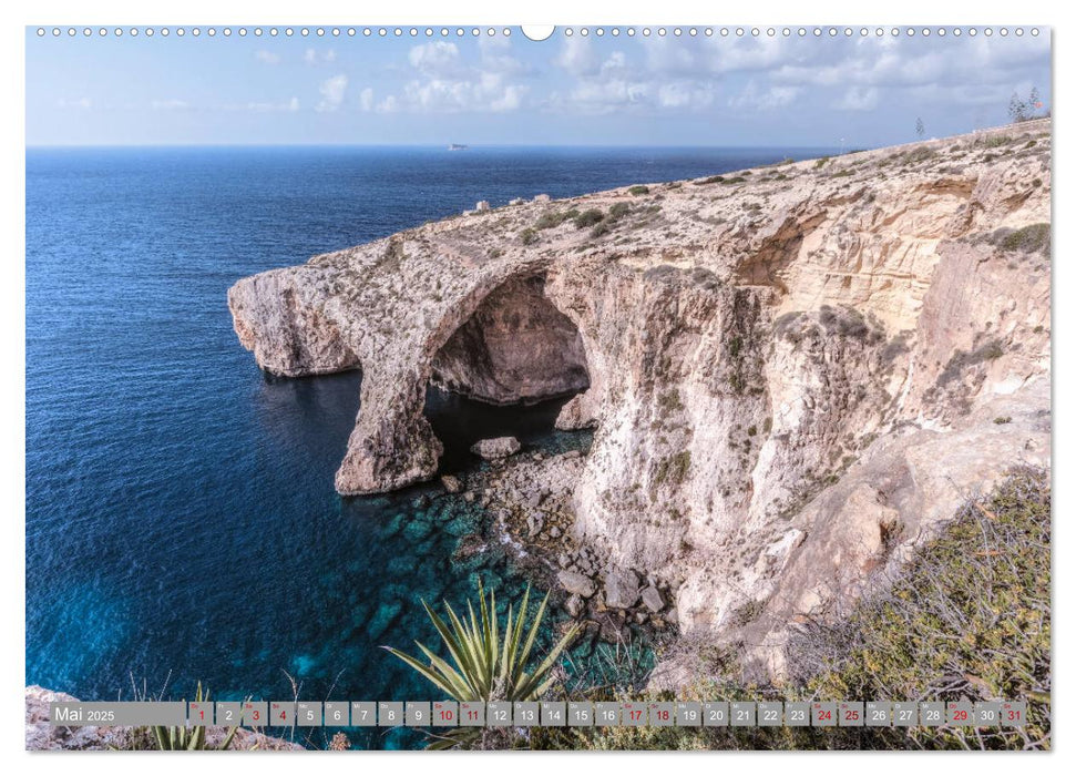 Malta und Gozo Paradies im Mittelmeer (CALVENDO Premium Wandkalender 2025)