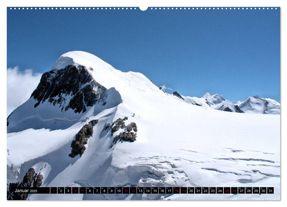 Monte Rosa Classic - Die klassische Tour um das Monte Rosa Massiv (CALVENDO Wandkalender 2025)