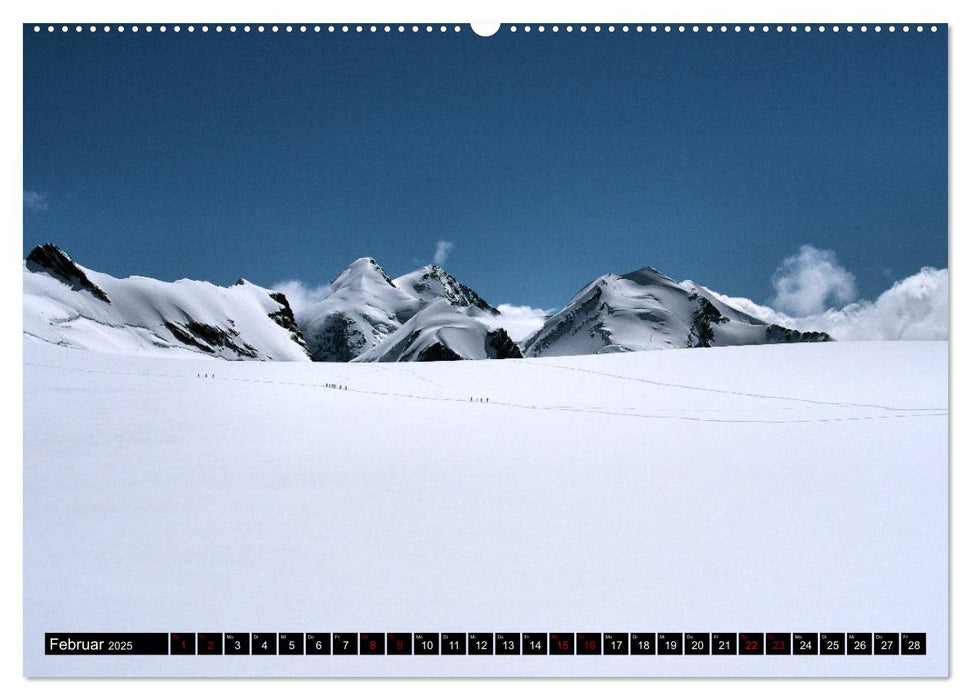 Monte Rosa Classic - Die klassische Tour um das Monte Rosa Massiv (CALVENDO Wandkalender 2025)