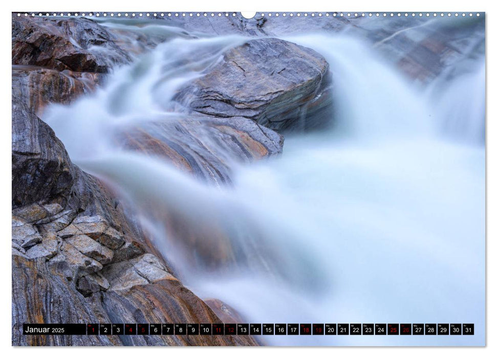 Alles im Fluss - Steine und Wasser (CALVENDO Wandkalender 2025)