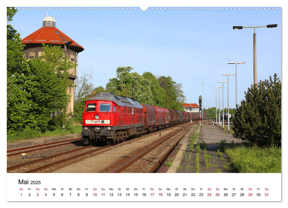 Unterwegs auf den Schienenwegen von Ostsachsen (CALVENDO Wandkalender 2025)