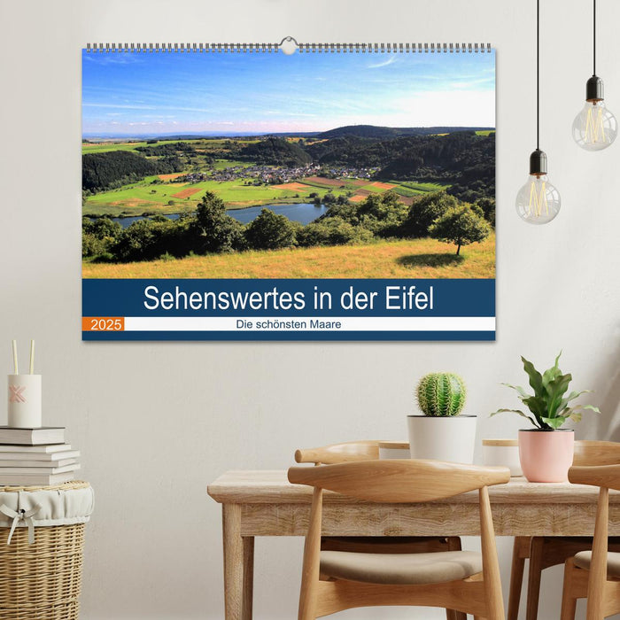 Sehenswertes in der Eifel - Die schönsten Maare (CALVENDO Wandkalender 2025)