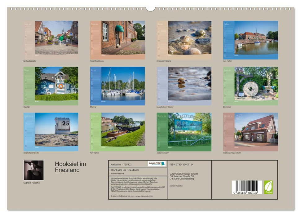 Hooksiel im Friesland (CALVENDO Premium Wandkalender 2025)