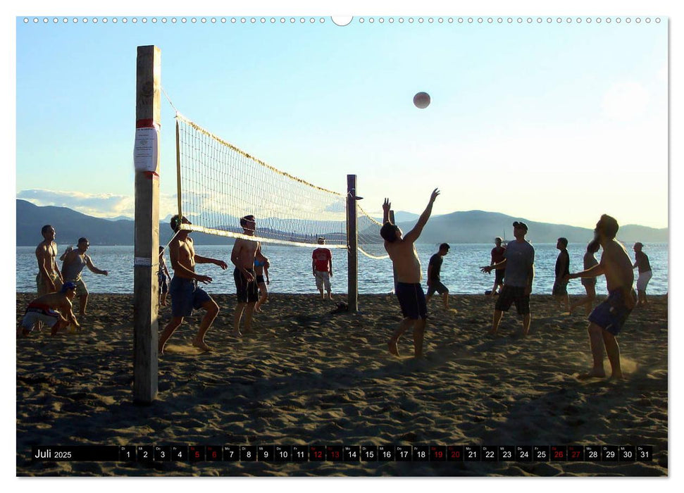 Volleyball Action (CALVENDO Premium Wandkalender 2025)