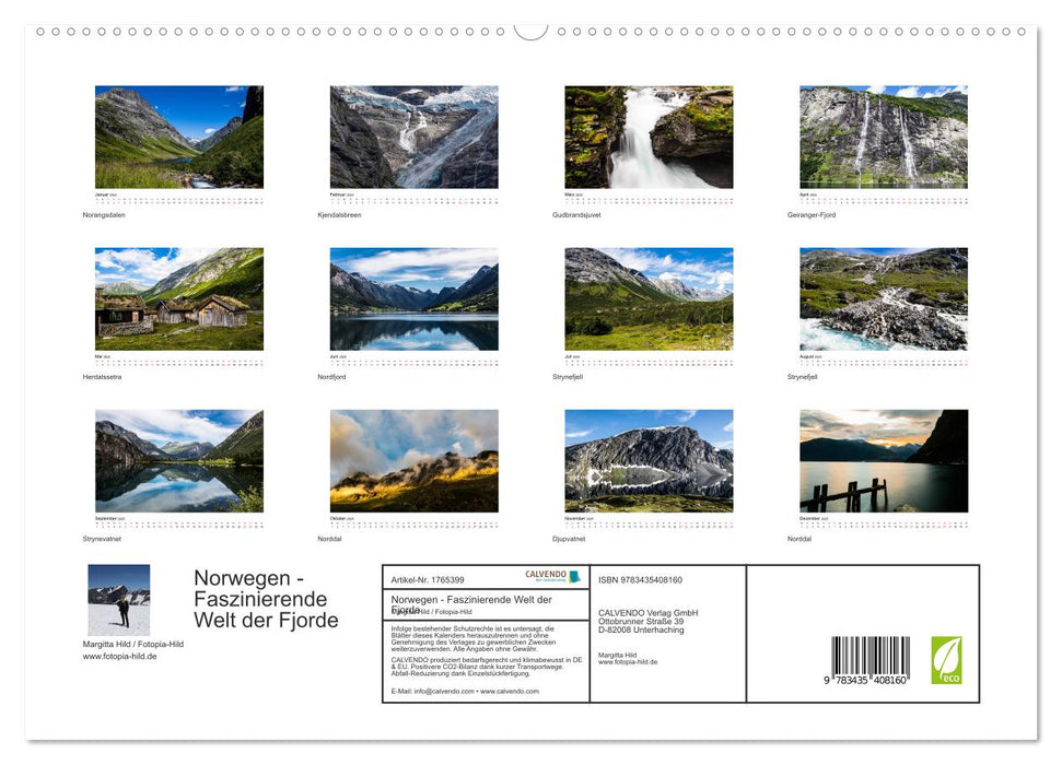 Norwegen - Faszinierende Welt der Fjorde (CALVENDO Premium Wandkalender 2025)