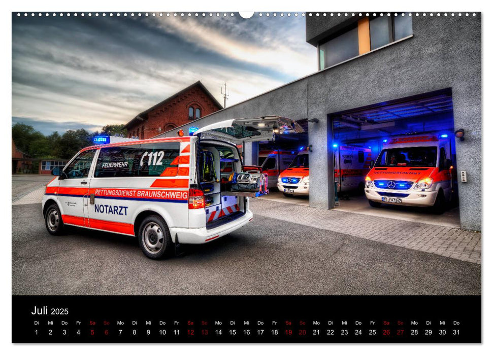 Berufsfeuerwehr Braunschweig (CALVENDO Premium Wandkalender 2025)