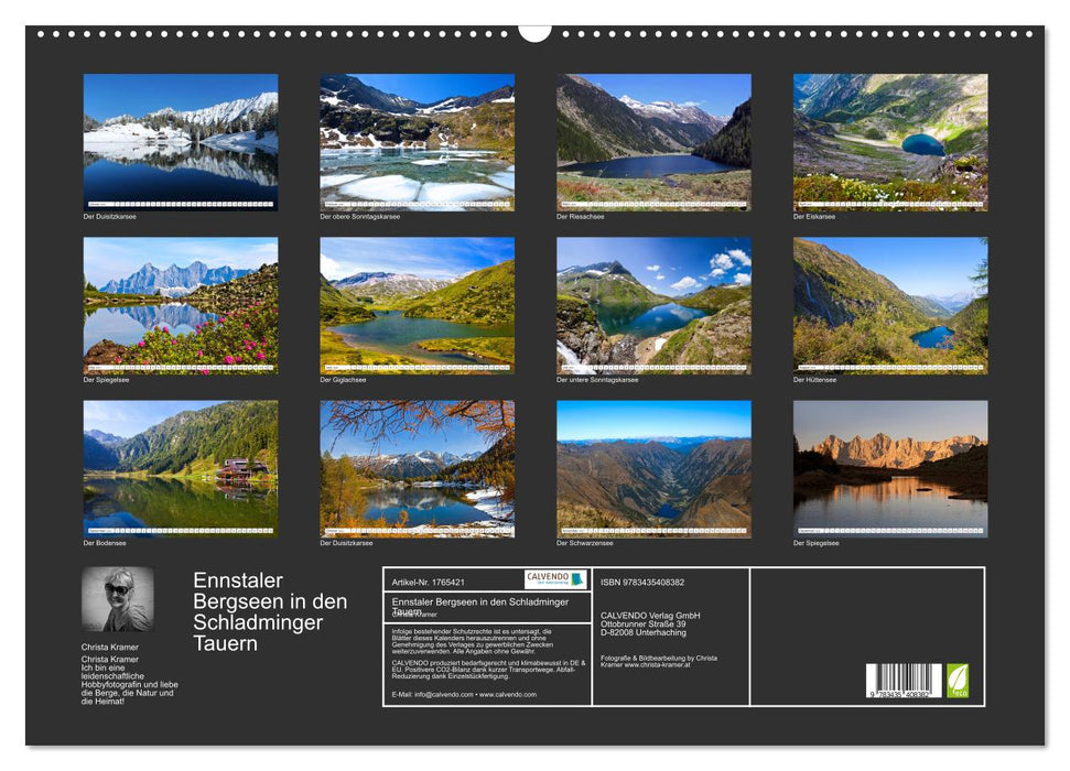 Ennstaler Bergseen in den Schladminger Tauern (CALVENDO Wandkalender 2025)