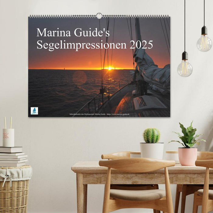 Marina Guide's Segelimpressionen 2025 (CALVENDO Wandkalender 2025)