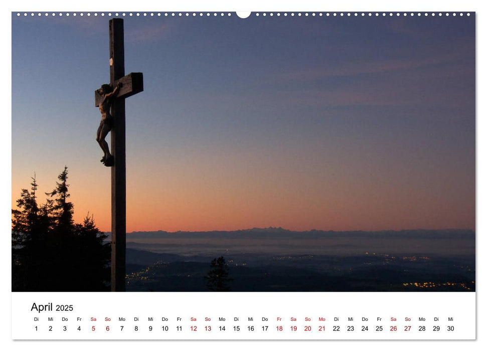 Gipfelkreuze im Böhmerwald (CALVENDO Premium Wandkalender 2025)