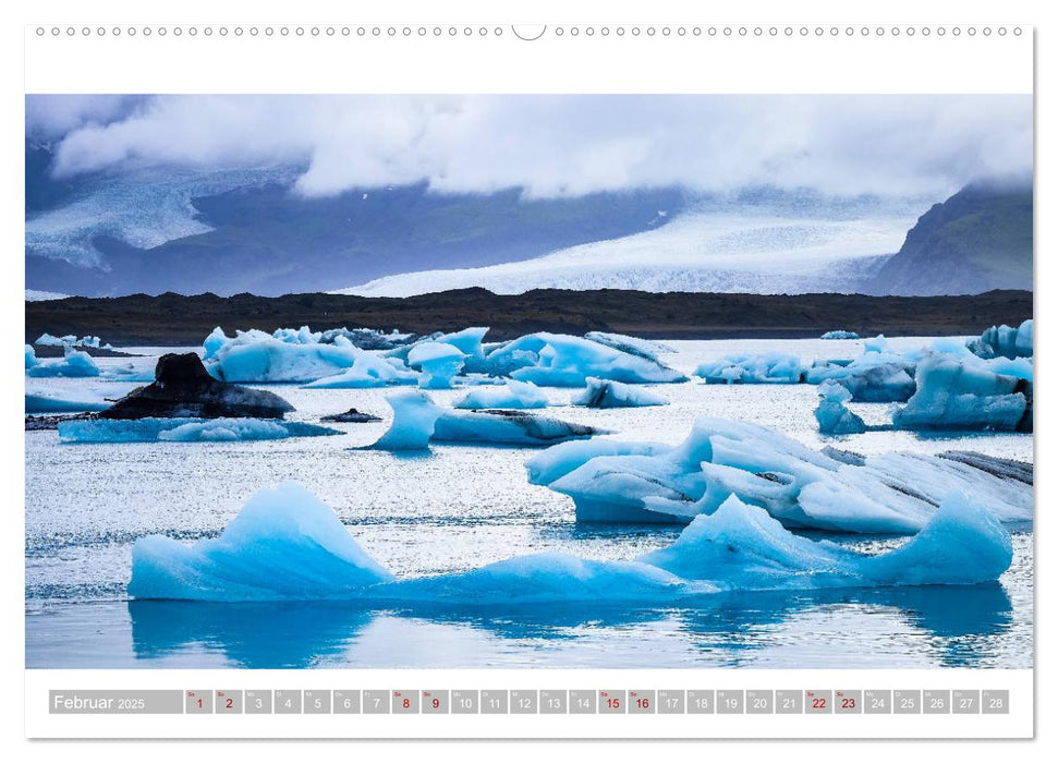 Island - Faszination Eis. Vatnajökull Gletscher (CALVENDO Wandkalender 2025)