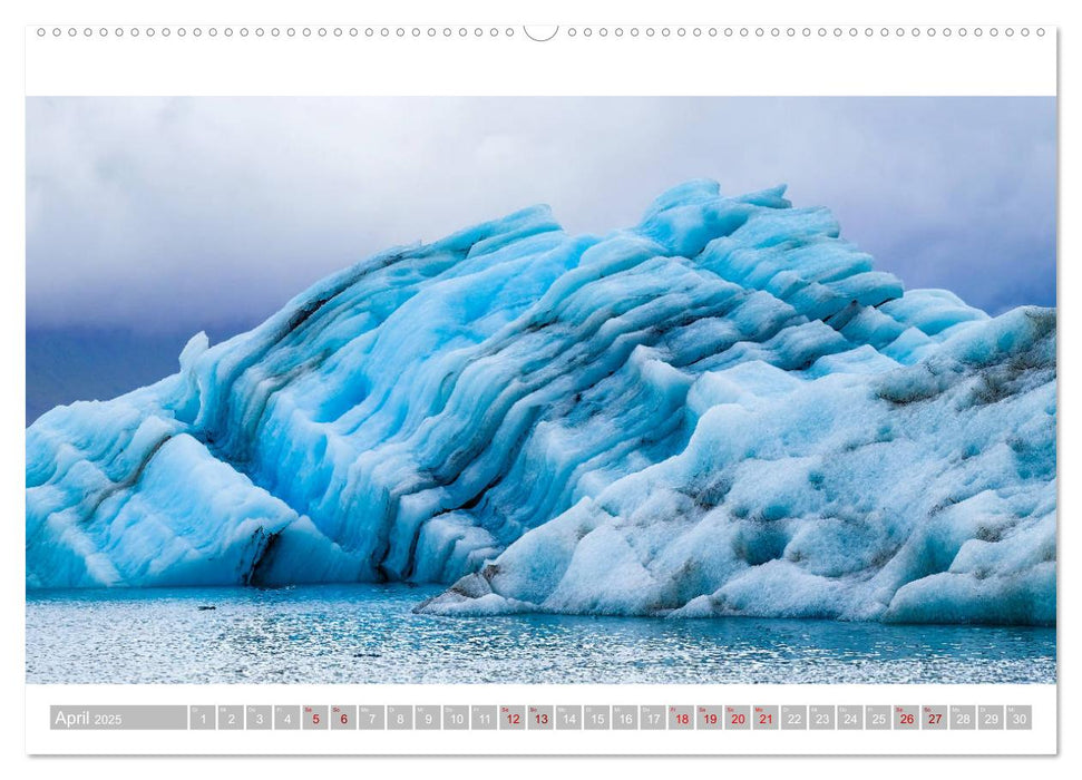 Island - Faszination Eis. Vatnajökull Gletscher (CALVENDO Wandkalender 2025)